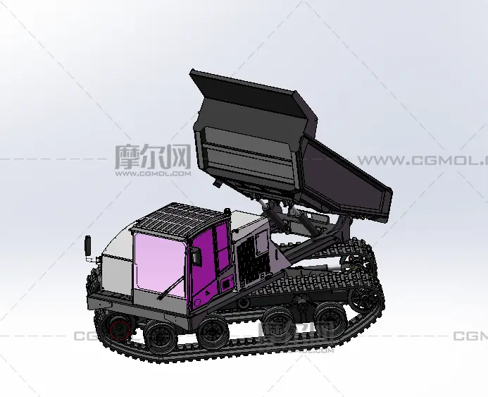 T14R新型履带自卸运输车,载重14吨
