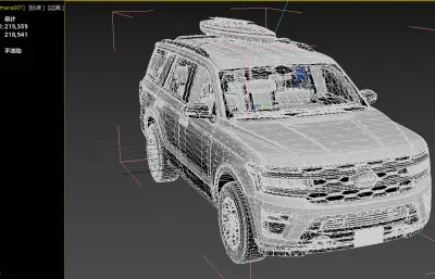 福特征服者美式大型越野车3dmax模型