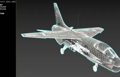 十字军战士美国海军舰载超音速战斗机3dmax模型