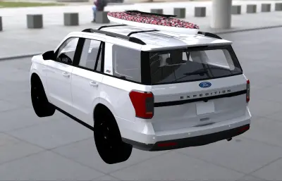 福特征服者美式大型越野车3dmax模型