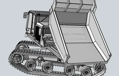 T14R新型履带自卸运输车,载重14吨