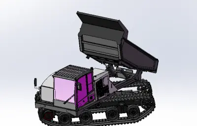 T14R新型履带自卸运输车,载重14吨