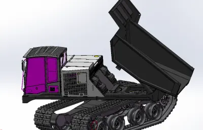 T14R新型履带自卸运输车,载重14吨