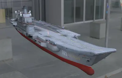 库兹涅佐夫号俄罗斯海军航母3dmax模型