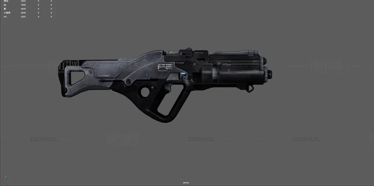 镭射枪 未来武器 游戏武器  自动步枪 概念枪