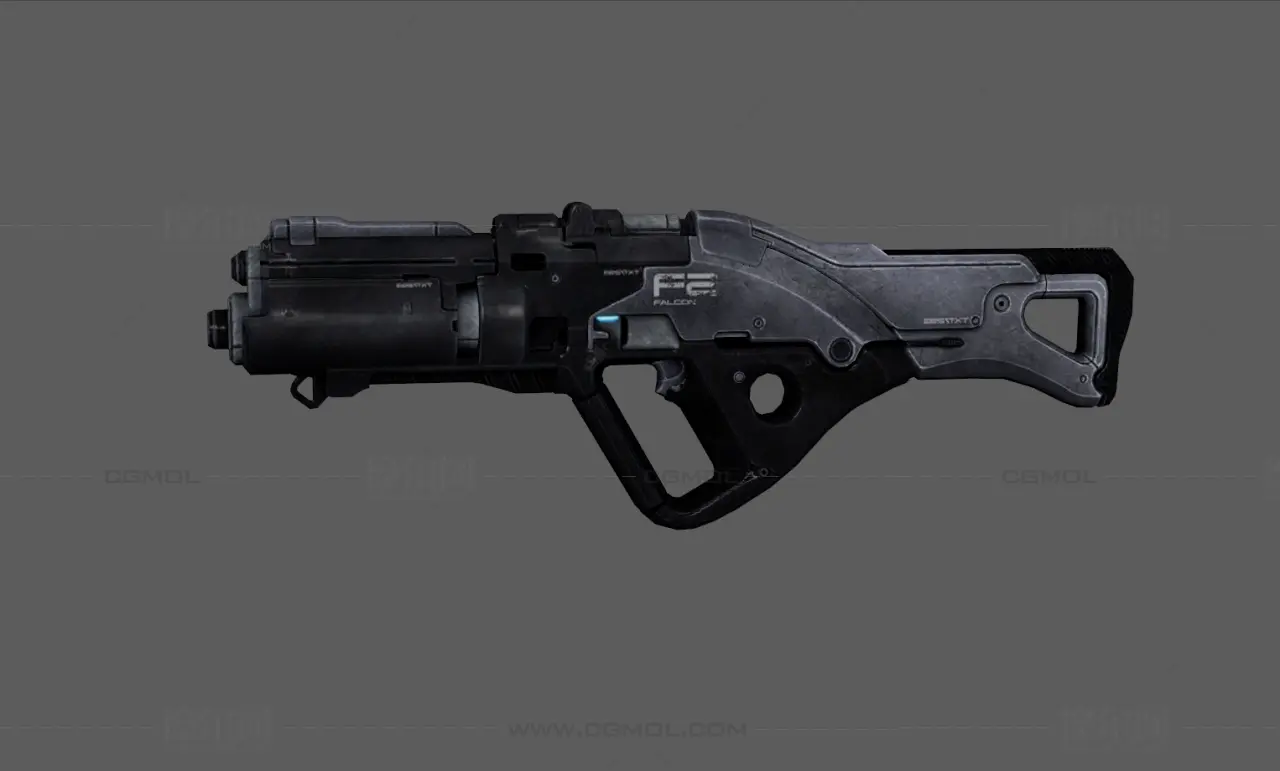 镭射枪 未来武器 游戏武器  自动步枪 概念枪