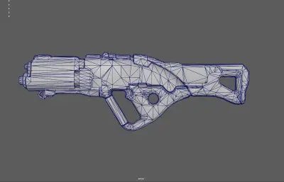 镭射枪 未来武器 游戏武器  自动步枪 概念枪