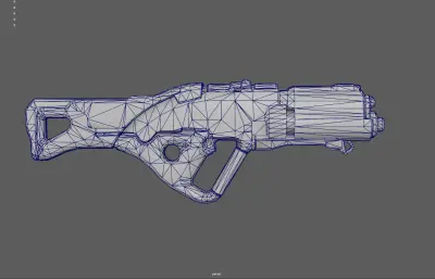 镭射枪 未来武器 游戏武器  自动步枪 概念枪