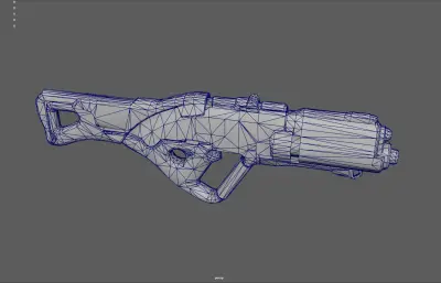 镭射枪 未来武器 游戏武器  自动步枪 概念枪