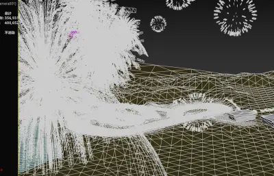 虚构山地赛车场 环山赛道 多弯道拉力赛道3D塌陷模型
