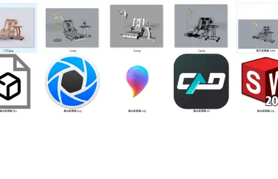 复古古典躺椅,灯具组合