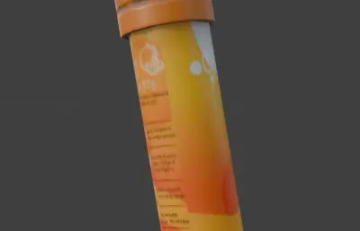 三角洲行动维生素泡腾片（小蓝）blender模型