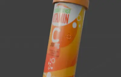 三角洲行动维生素泡腾片（小蓝）blender模型