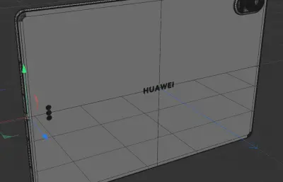 华为HUAWEI MatePad Air Z平板电脑c4d,keyshot模型