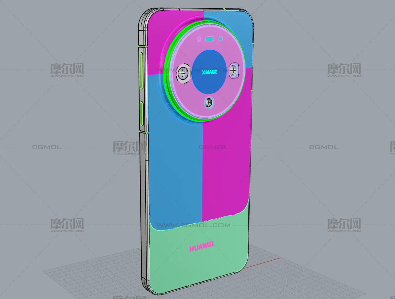 华为HUAWEI Mate 90 Pro手机模型,多格式,redshift材质渲染