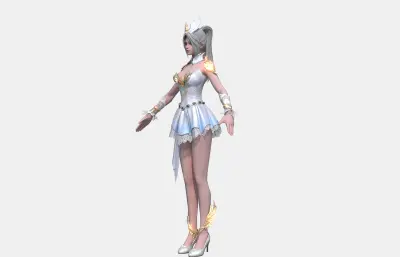 古风女武将,仙侠御姐,黑金铠甲游戏角色