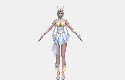 古风女武将,仙侠御姐,黑金铠甲游戏角色