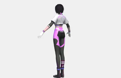 年轻运动装女孩 健身少女女孩 小姐姐