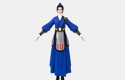 古风女武士,古装女侠客,汉服戎装