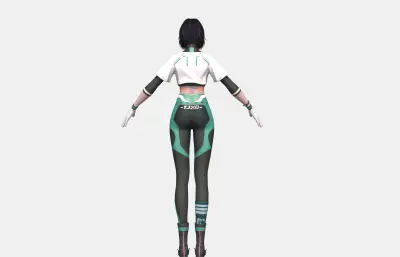 年轻运动装 少女女孩 小姐姐