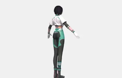 年轻运动装 少女女孩 小姐姐