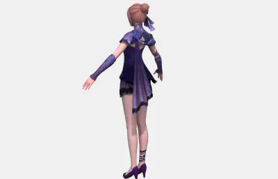 国风旗袍美女,古风短裙小姐姐,次世代角色