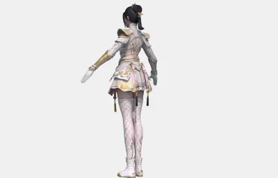古装汉服 古代美女少女 古装女将士