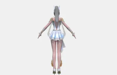 古风女武将,仙侠御姐,黑金铠甲游戏角色