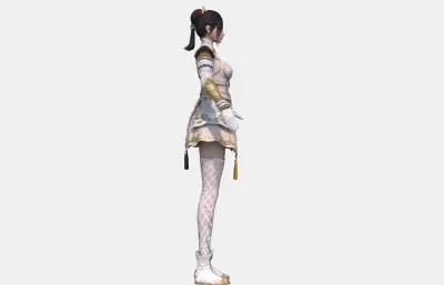 古装汉服 古代美女少女 古装女将士