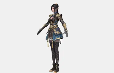 古装汉服女孩 古装女侠 女护卫