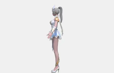 古风女武将,仙侠御姐,黑金铠甲游戏角色
