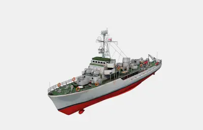 6610型扫雷艇3dmax模型
