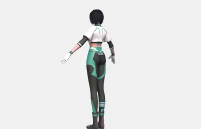 年轻运动装 少女女孩 小姐姐