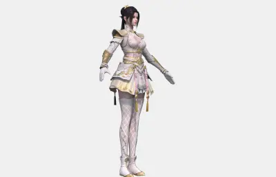 古装汉服 古代美女少女 古装女将士