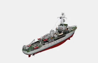 6610型扫雷艇3dmax模型