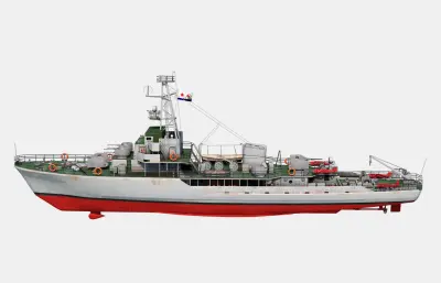 6610型扫雷艇3dmax模型