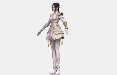 古装汉服 古代美女少女 古装女将士