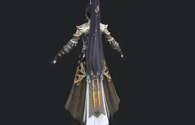 古风女将军 国风女武将 凤纹铠甲戎装