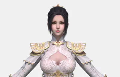 古装汉服 古代美女少女 古装女将士