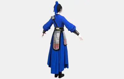 古风女武士,古装女侠客,汉服戎装