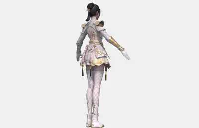 古装汉服 古代美女少女 古装女将士