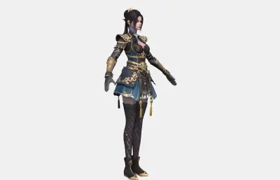 古装汉服女孩 古装女侠 女护卫