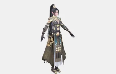 古风女将军 国风女武将 凤纹铠甲戎装