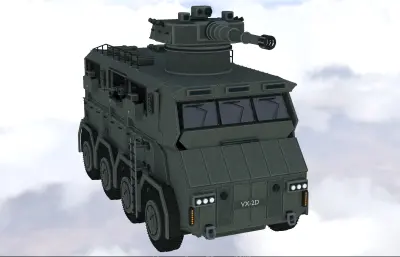 虚构轮式装甲车 8x8装甲突击车 军用步兵战车