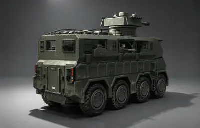 虚构轮式装甲车 8x8装甲突击车 军用步兵战车