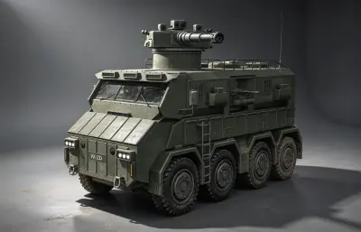 虚构轮式装甲车 8x8装甲突击车 军用步兵战车