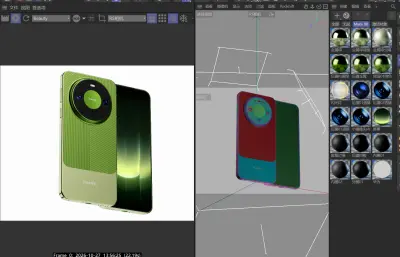 华为HUAWEI Mate 90 Pro手机模型,多格式,redshift材质渲染