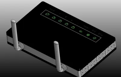 TP-LINK无线路由器外壳Solidworks模型