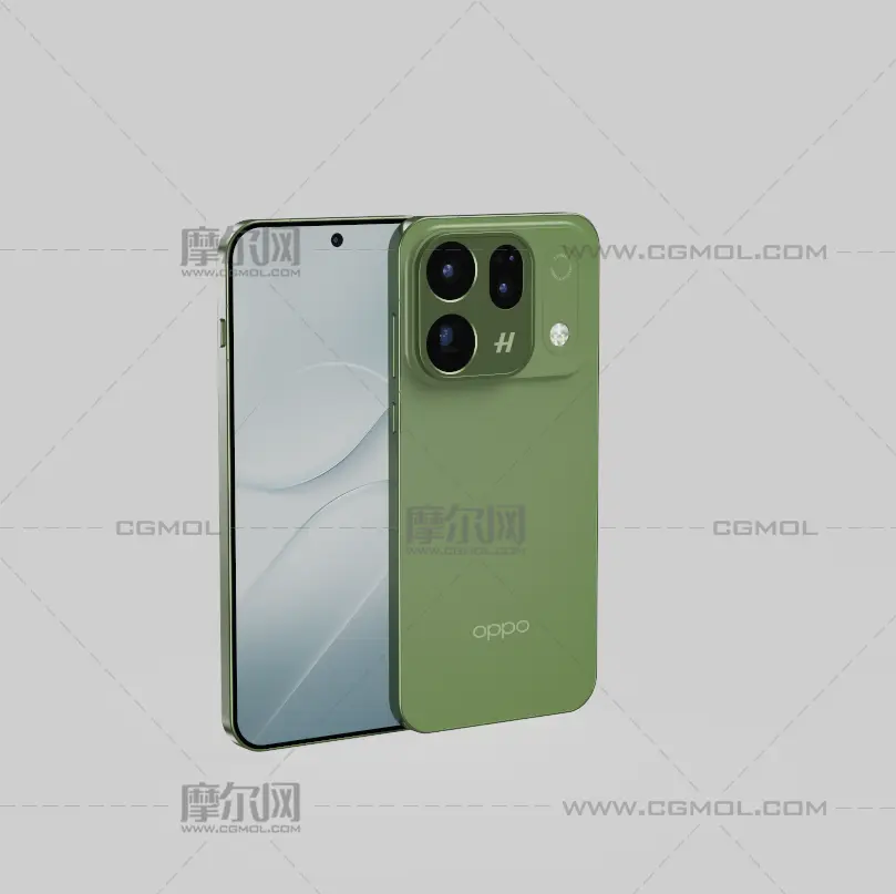 OPPO Find X10拍摄手机c4d,keyshot模型,有fbx和obj格式