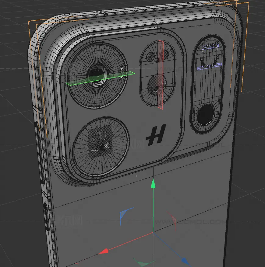 OPPO Find X10拍摄手机c4d,keyshot模型,有fbx和obj格式